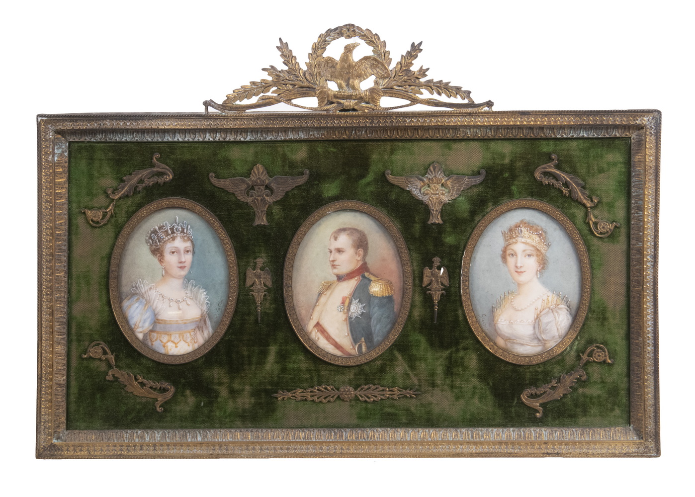 THREE MINIATURE PORTRAITS OF