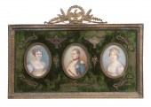THREE MINIATURE PORTRAITS OF N