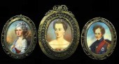 THREE MINIATURE PORTRAITS ON P
