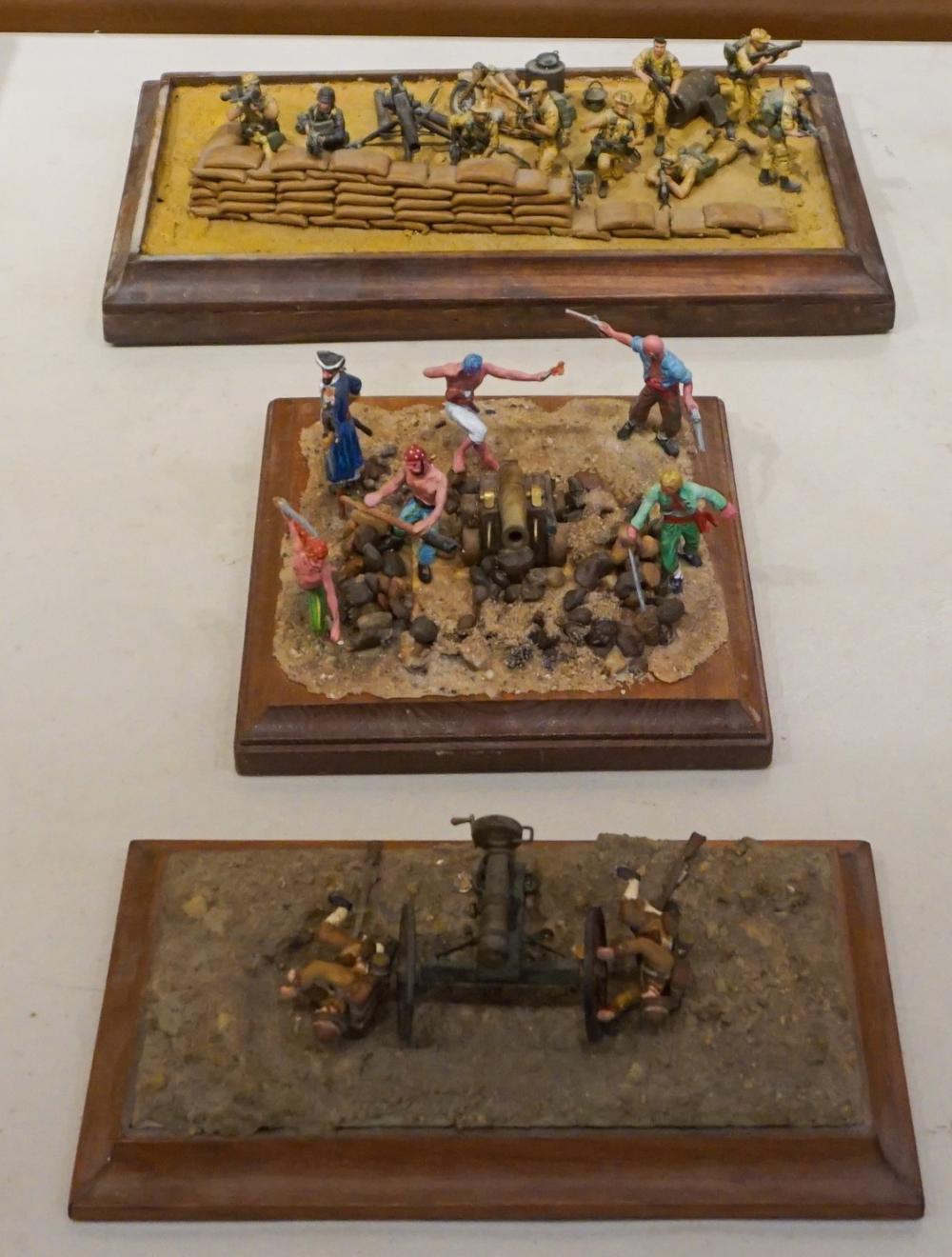 THREE MINIATURE SOLDIER