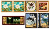 THREE MINTON TILES, ETC.Three