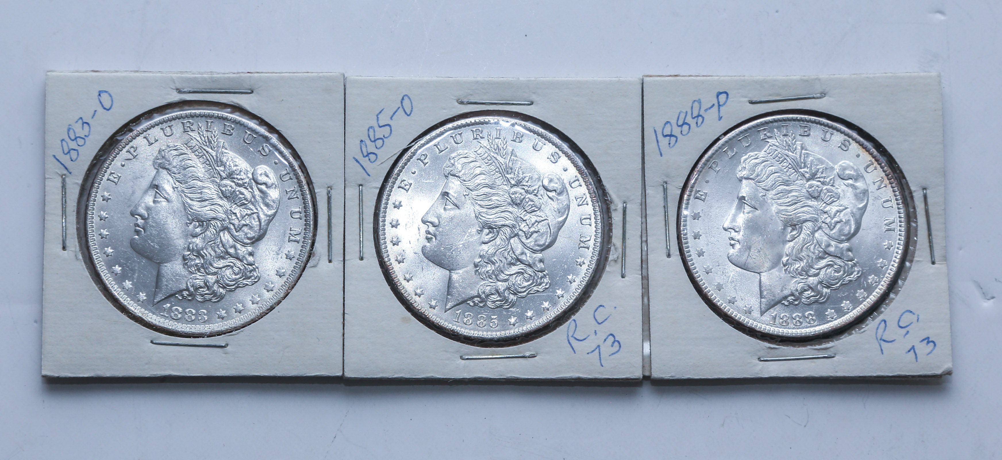 THREE MINTSTATE MORGANS 83-O,