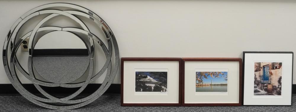 THREE MIRRORS AND THREE ASSORTED