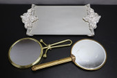 THREE MIRRORS, TWO BRASS HAND