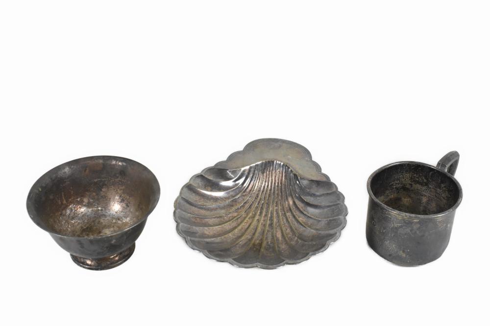 THREE MISCELLANEOUS STERLING SILVER