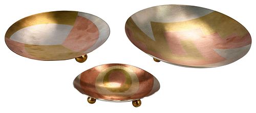 THREE MIXED METAL PLATESMexican,