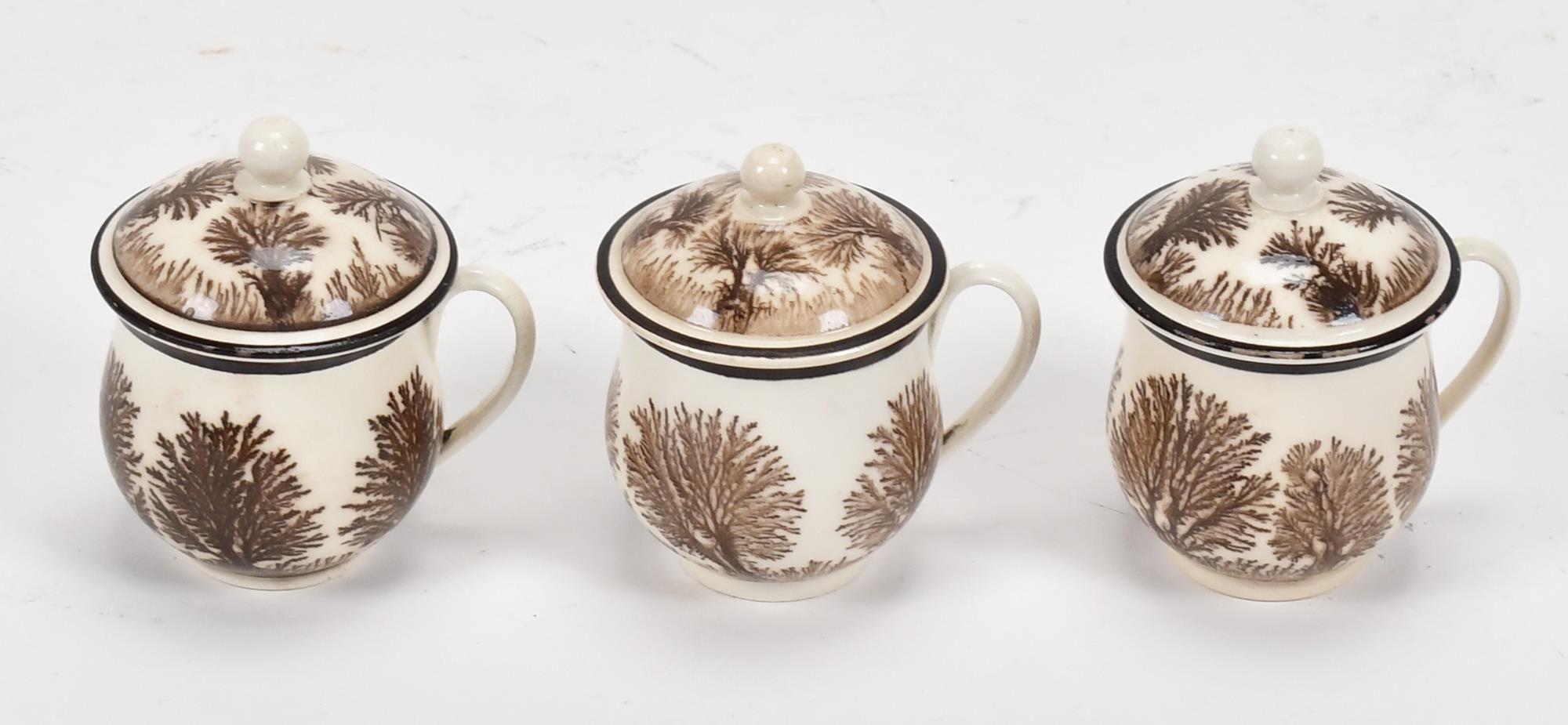 THREE MOCHA CHOCOLATE CUPS WITH