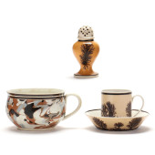 THREE MOCHA WARE ITEMS<br>Thre