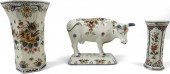 THREE MODERN DELFT PIECESTHREE