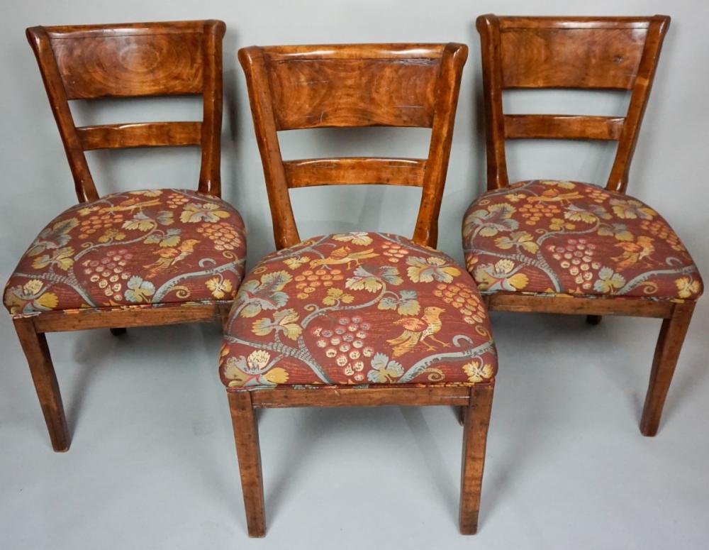 THREE MODERN DINING CHAIRS WITH