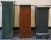 THREE MODERN FAUX PAINTED AND