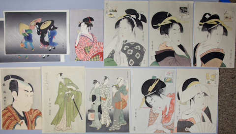 THREE MODERN JAPANESE PRINTS BY