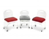 THREE MODERN LUCITE VANITY STO