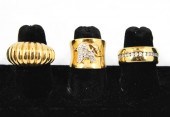THREE MODERN STERLING SILVER V
