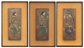 THREE MODERNIST OIL ON WOOD PA