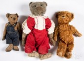 THREE MOHAIR TEDDY BEARS, EARL
