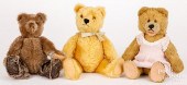 THREE MOHAIR TEDDY BEARSThree