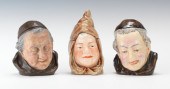 Three Monk Head Tobacco Jars T