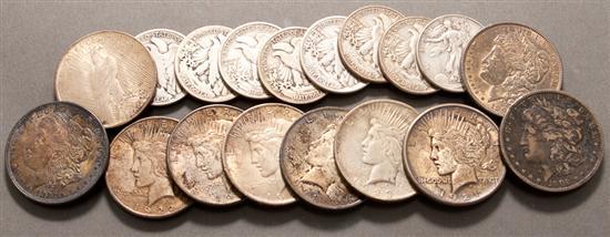 Three Morgan and seven Peace type