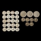 THREE MORGAN DOLLARS AND TWENT