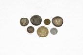 THREE MORGAN SILVER DOLLARS, 1