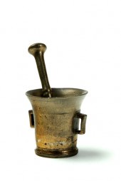 THREE MORTARS AND PESTLES.  Am