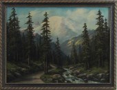 THREE MOUNTAIN LANDSCAPE OILS