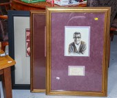 THREE MOVIE STAR FRAMED PHOTOS