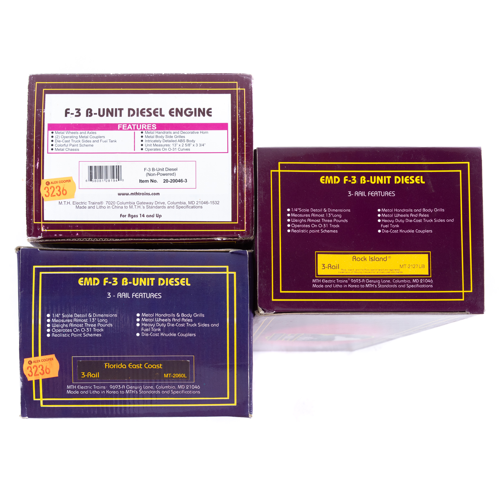 THREE M.T.H. B-UNIT DIESEL