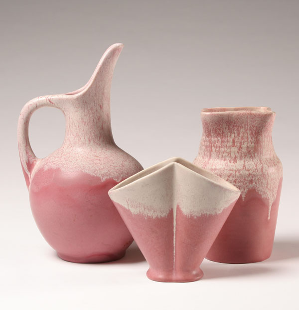 Three Muncie art pottery pieces: