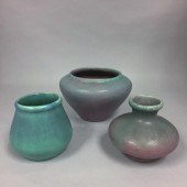 THREE MUNCIE ART POTTERY VASES