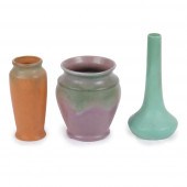 THREE MUNCIE POTTERY MATTE GLA