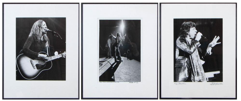 THREE MUSICIAN PHOTOGRAPHS: