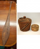 THREE NATIVE AMERICAN ITEMS: M