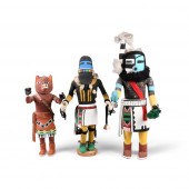 THREE NATIVE AMERICAN KACHINA