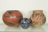 THREE NATIVE AMERICAN POTTERY
