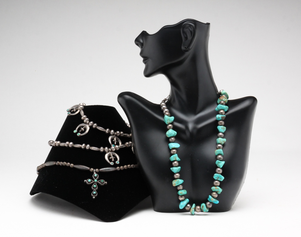 THREE NATIVE AMERICAN SILVER