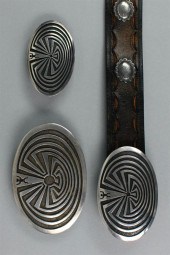 THREE NATIVE AMERICAN SILVER O