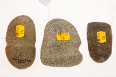 THREE NATIVE AMERICAN STONE AX