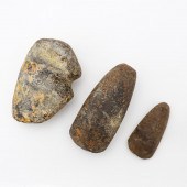 THREE NATIVE AMERICAN STONE TO