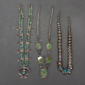 THREE NATIVE AMERICAN TURQUOIS