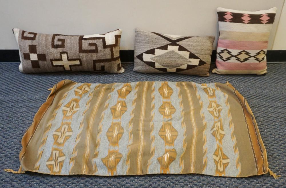 THREE NAVAJO THROW PILLOWS AND A