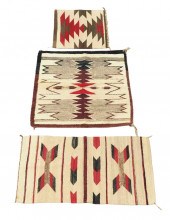 THREE NAVAJO WEAVINGS, 20TH C.