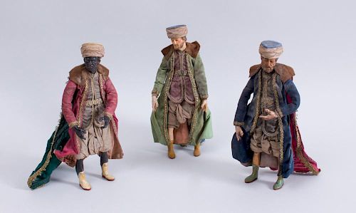 THREE NEAPOLITAN PAINTED