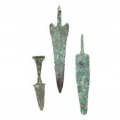THREE NEAR EASTERN BRONZE WEAP