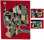 THREE NEEDLEWORK TAPESTRIES IN