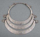 THREE NEPALESE NICKEL SILVER T