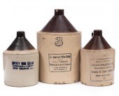 THREE NEW ORLEANS STONEWARE AD