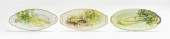 THREE NIPPON PORCELAIN CELERY