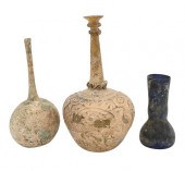 THREE NISHAPUR- STYLE GLASS PI